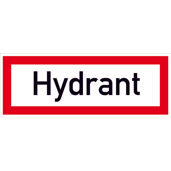 Hinweisschild für die Feuerwehr | Hydrant