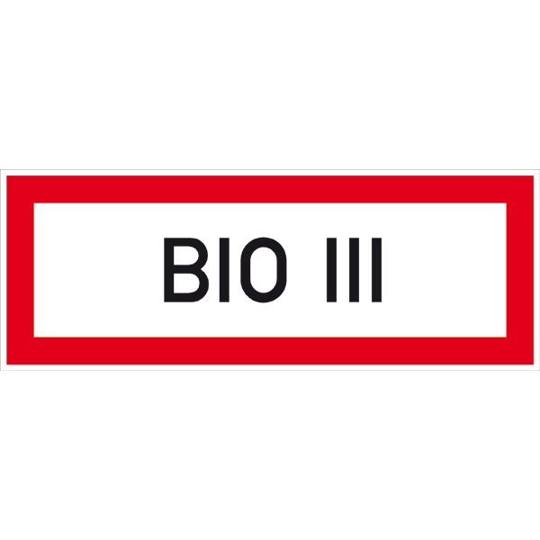 Hinweisschild für die Feuerwehr | BIO III 11.2897 Hinweisschild für die Feuerwehr | BIO III