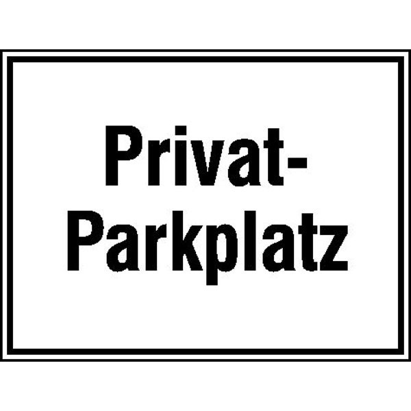 Parkplatzkennzeichnung / Hinweisschild | Privat-Parkplatz