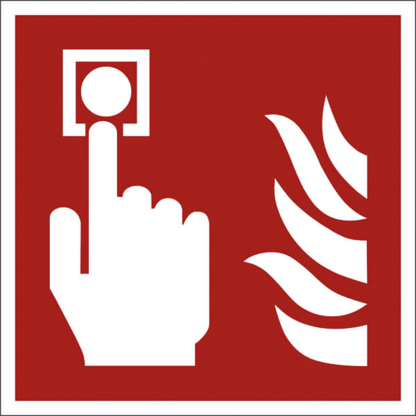 Brandschutzschild - langnachleuchtend | Brandmelder