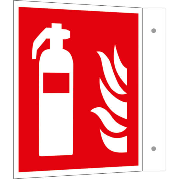 Brandschutzschild - Fahne - langnachleuchtend | Feuerlöscher