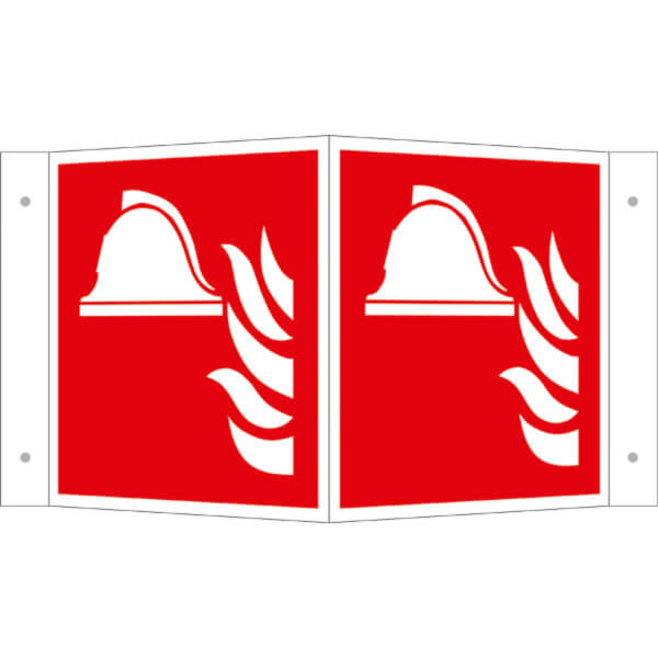 Brandschutzschild - Winkel - langnachleuchtend | Mittel und Geräte zur Brandbekämpfung