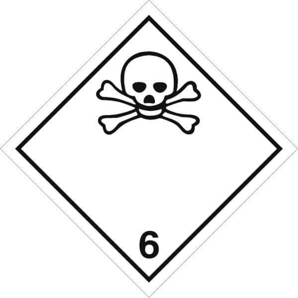 SafetyMarking Gefahrzettel nach ADR | Klasse 6.1, Giftige Stoffe