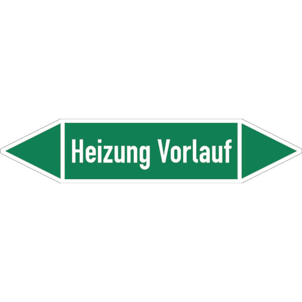 SafetyMarking Rohrleitungspfeil | Heizung Vorlauf