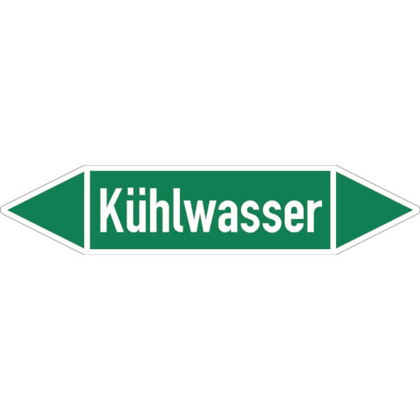 SafetyMarking Rohrleitungspfeil | Kühlwasser