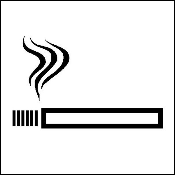 Hinweisschild - Betriebskennzeichnung | Rauchen gestattet