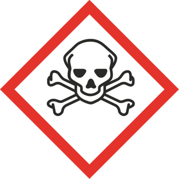 GHS-Gefahrensymbol 06 Totenkopf | Gefahrstoffetikett