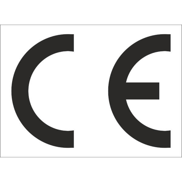 CE-Kennzeichnung auf Bogen | Text: CE