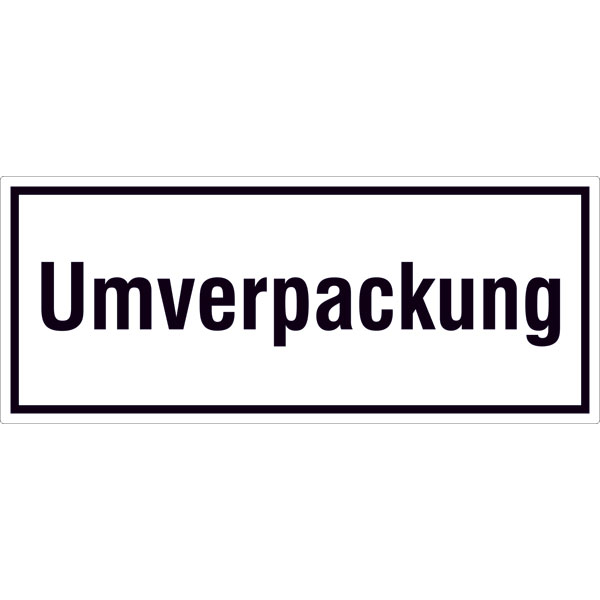 Paketaufkleber | Umverpackung