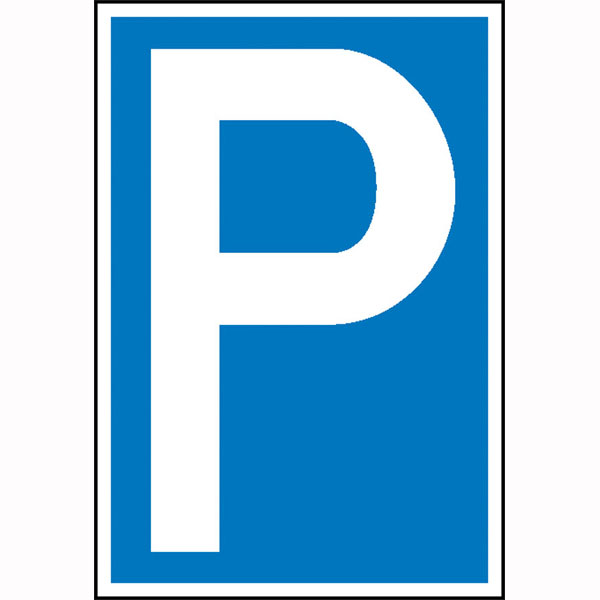 Parkplatzschild | Symbol: P