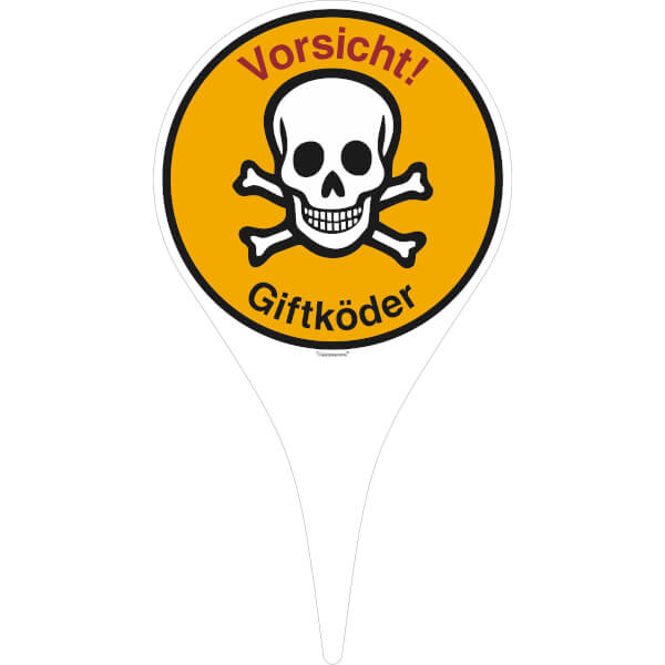 Hinweisschild | Vorsicht Giftköder