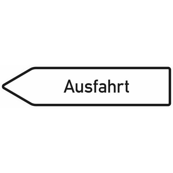 Verkehrsschild | Ausfahrt linksweisend