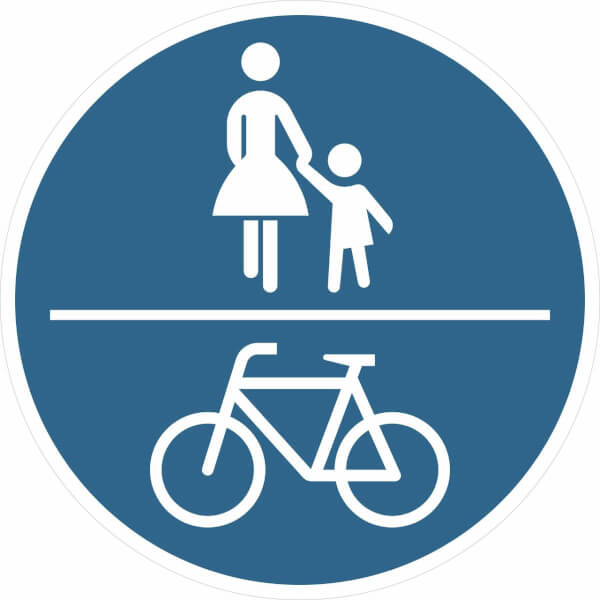 Verkehrsschild | Gemeinsamer Geh- und Radweg VZ: 240