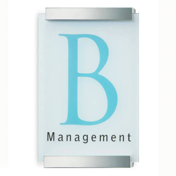 CLEAR Infotafel A4 | zwei Sicherheitsglasscheiben mit zwei edlen Aluminiumhaltern