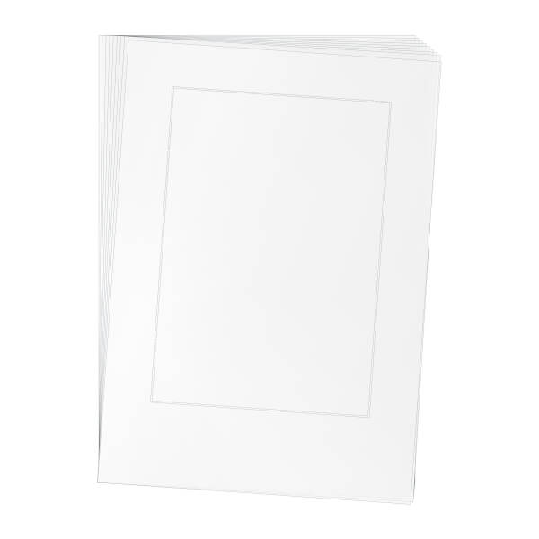 Beschriftungseinlagen aus lackmattierter Polyesterfolie | Bogenformat A4, vorgestanzt zum einfachen Herauslösen