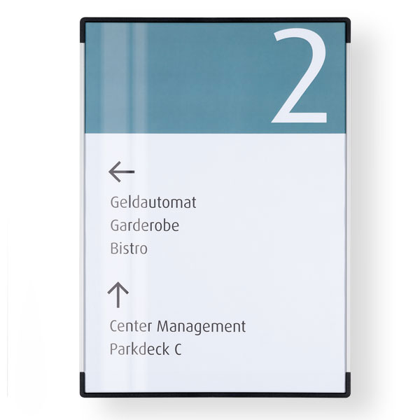 SignCode Wall Infotafel A4 | mit Kunststoffabdeckung und Aluminiumrahmen für Papiereinlagen