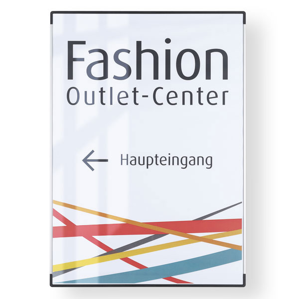 SignCode Wall Infotafel A3 | mit Kunststoffabdeckung und Aluminiumrahmen für Papiereinlagen