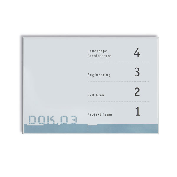 NEW AGE Infotafel A4 Querformat | zeitloses Design in flacher Bauweise, Acryglas mit schlichtem Aluminiumrahmen